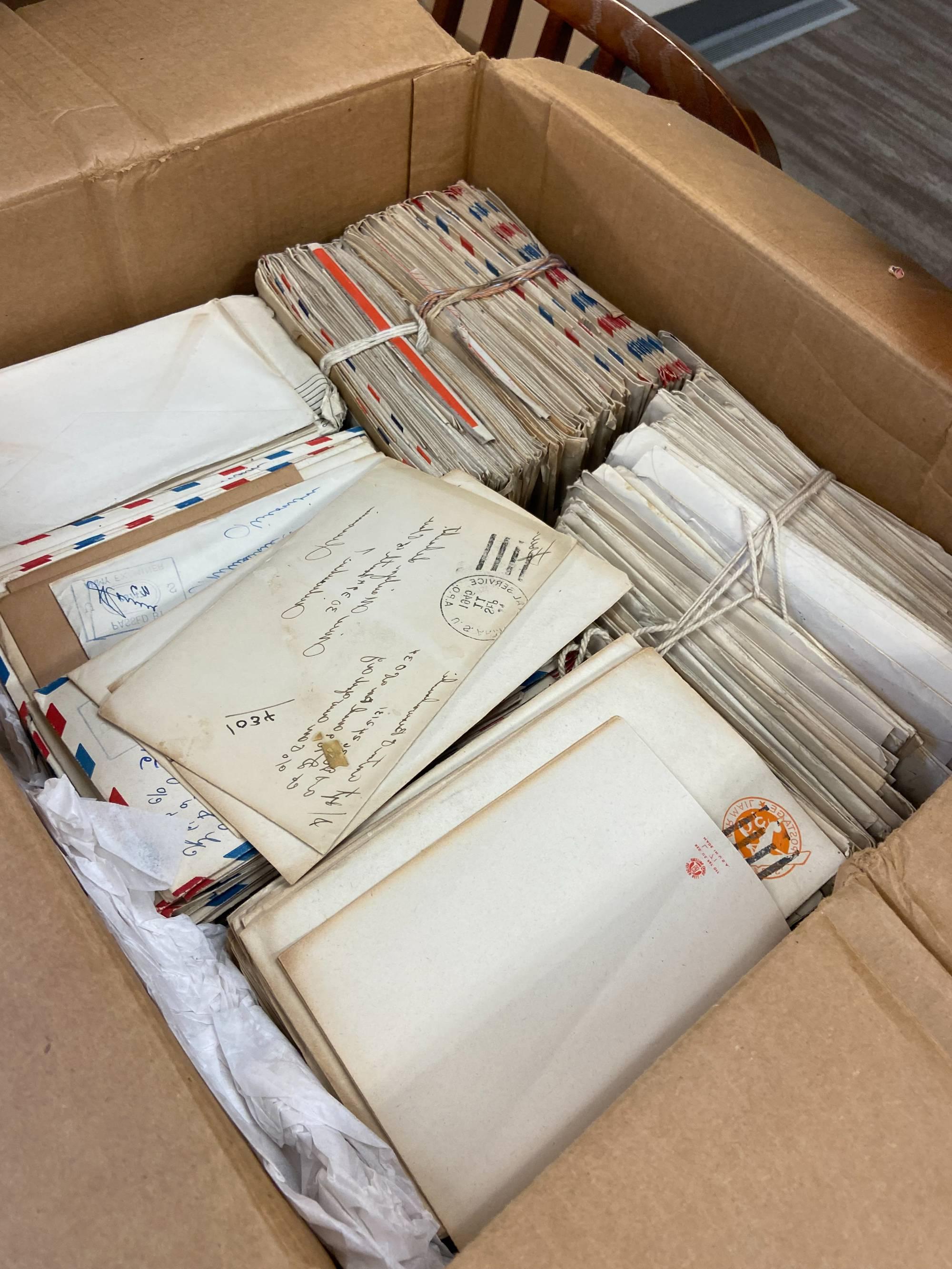 Box of WWII letters